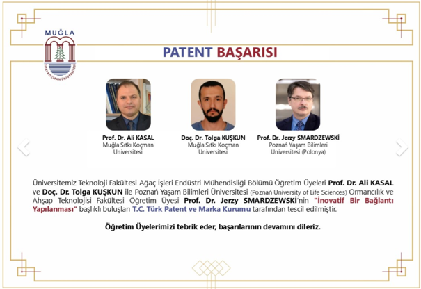 Teknoloji Fakültemizden Mobilya Sektörüne İki Yenilikçi Patent