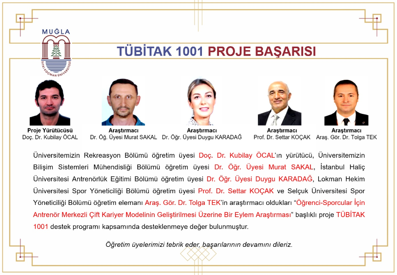 Öğretim Üyemizin TÜBİTAK 1001 Destekli Proje Başarısı